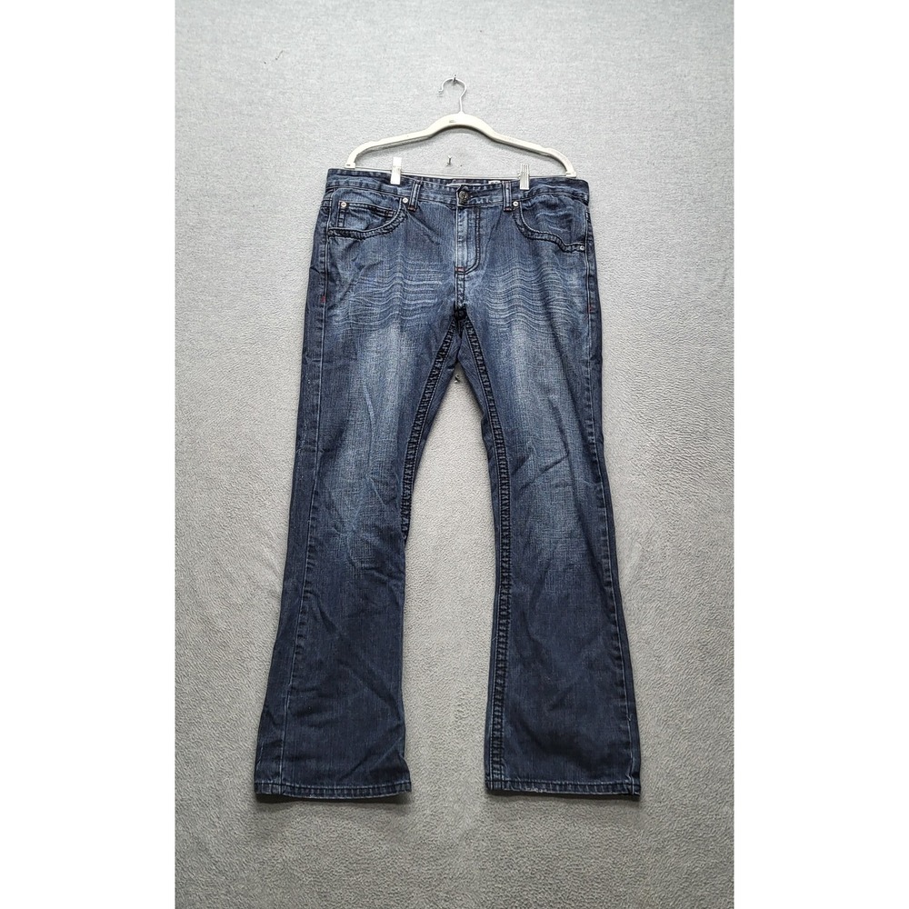 International Concepts Men Jeans 36X32 Blue Denim Button 31" Inseam